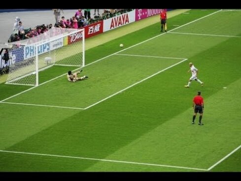 Zidane does a Panenka chip in the World Cup Final