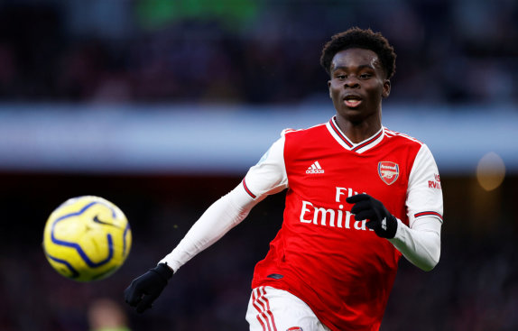 Bukayo Saka Arsenal Nicolas Tagliafico