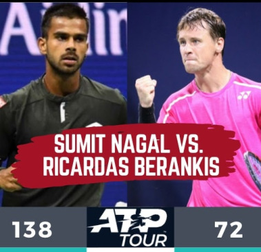 Sumit Nagal vs Ricardas Berankis