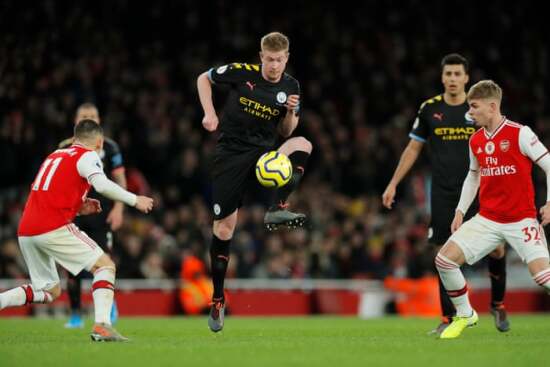 De Bruyne against Arsenal