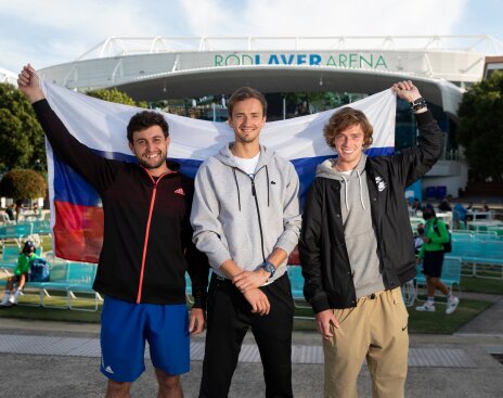 Karatsev, Medvedev, and Rublev