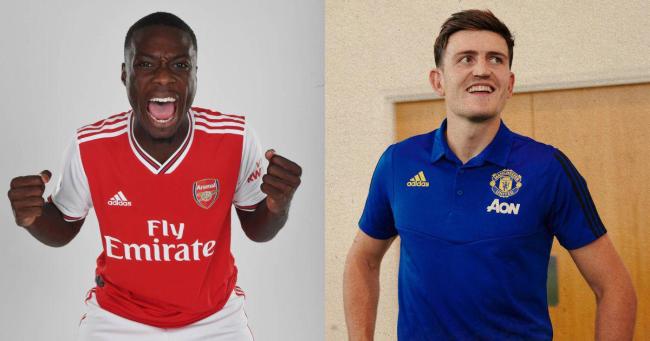 Nicolas Pepe Harry Maguire Manchester United Arsenal