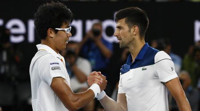 Hyeon Chung knocks out Novak Djokovic