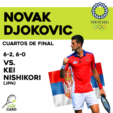 Djokovic vs Nishikori Olympics 2020 Q-F Score