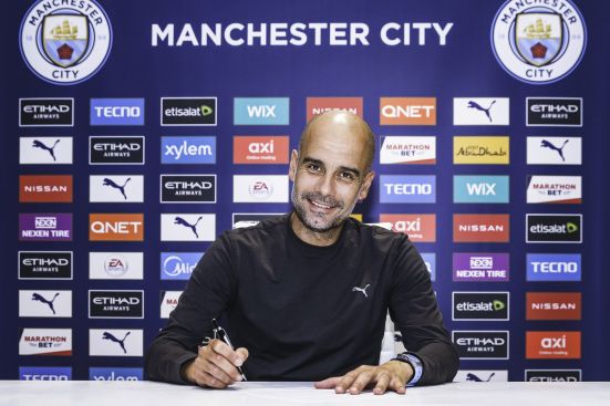 Pep Guardiola at Manchester City