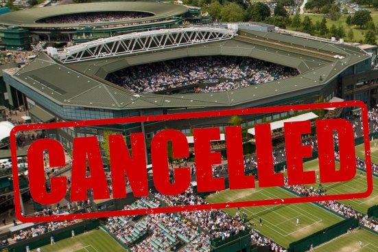 Wimbledon was cancelled in 2020 due to coronavirus outbreak