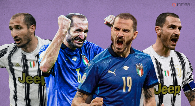 Leonardo Bonucci and Giorgio Chiellini 