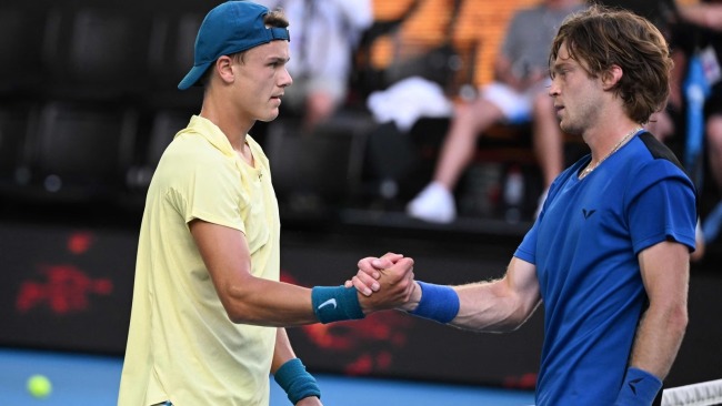 Holger Rune(Left) Andrey Rublev(Right) -One of the top clash in the year 2023.