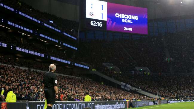 Premier League referee awaiting VAR decision