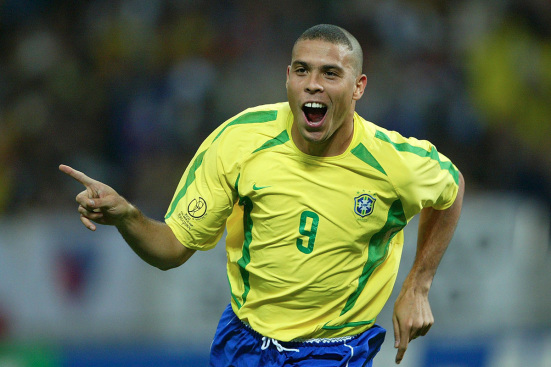 Ronaldo during the 2002 Fifa World CUp