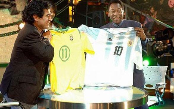 Pele and Maradona