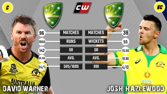David Warner Josh Hazlewood T20 WC 2022