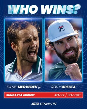 Daniil Medvedev Reilly Opelka Rogers Cup 2021