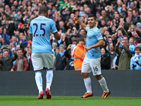 Fernandinho Sergio Aguero Manchester City