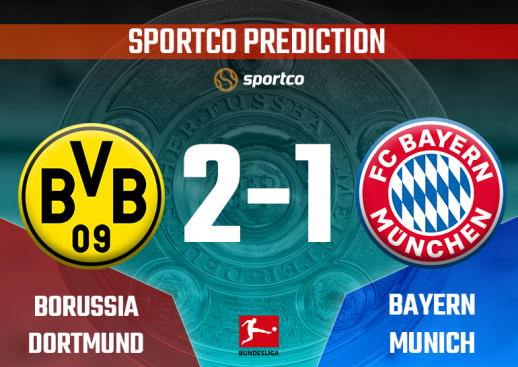 sportco prediction for Dortmund vs Bayern Munich game