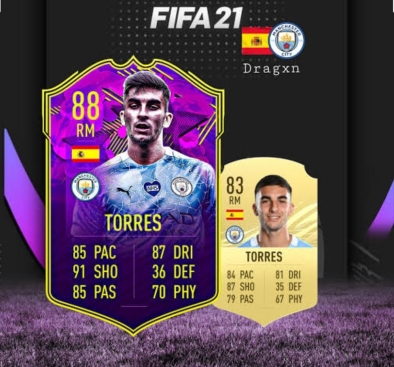 Ferran Torres FIFA 21 Card