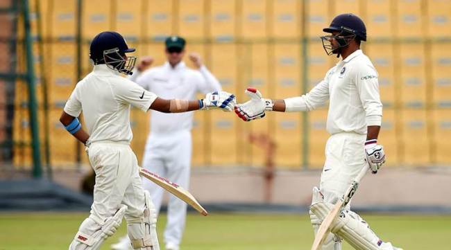 Mayank Agarwal and Prithvi Shaw (Picture: Circle of Cricket) Mayank