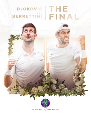Djokovic vs Berrettini Wimbledon